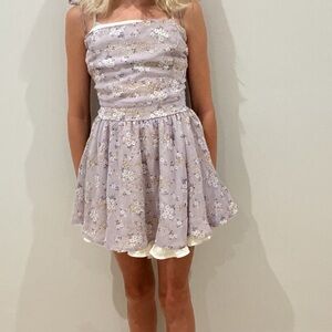 Lucy in the Sky Lavender Floral Kids Dress